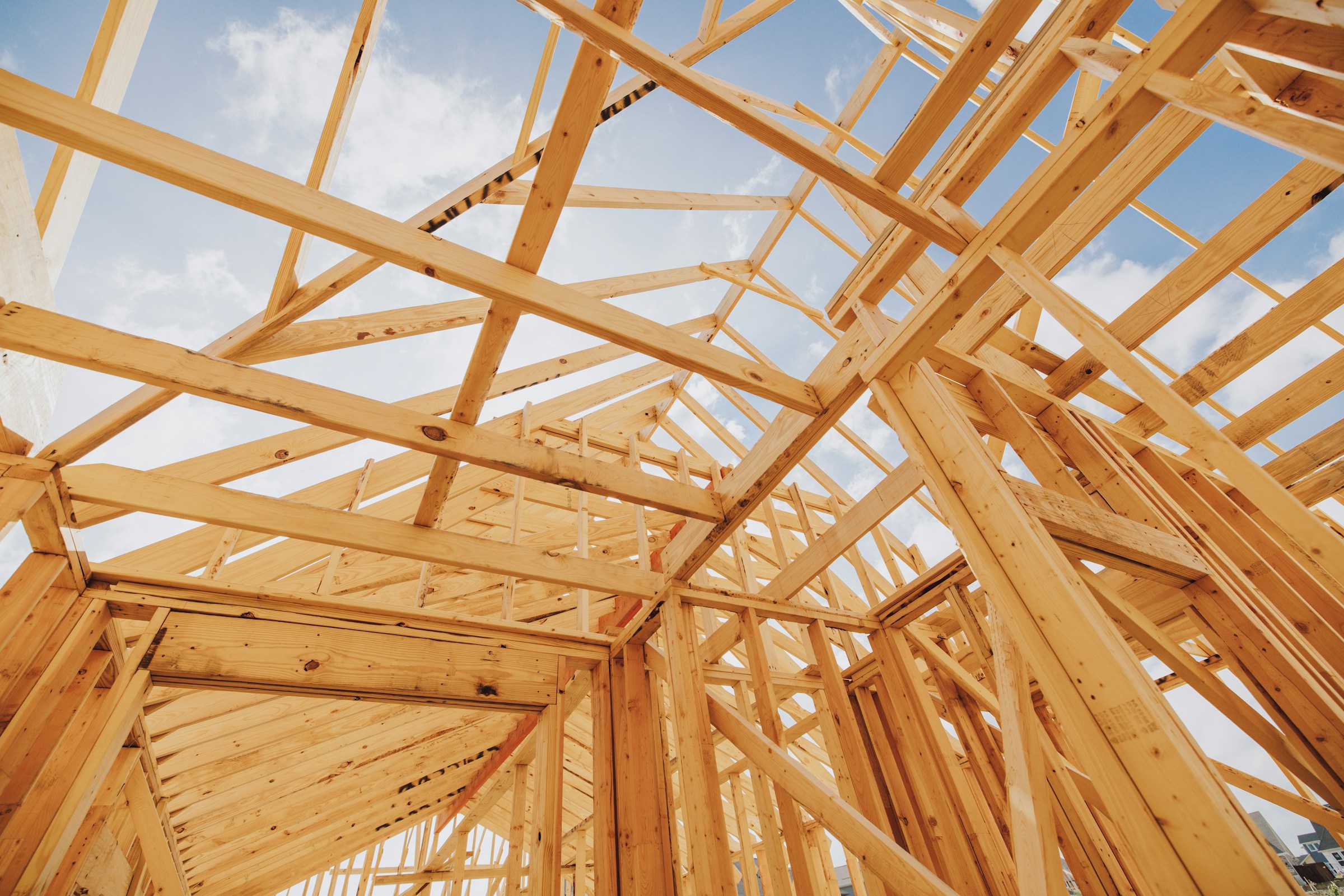 Engineered timber components ready for on-site assembly